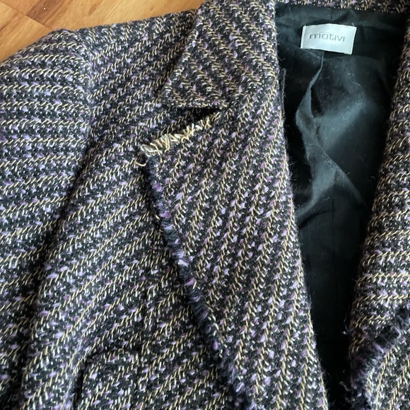 Motivi Tweed Doubled Breasted Jacket - Picture 5 of 7